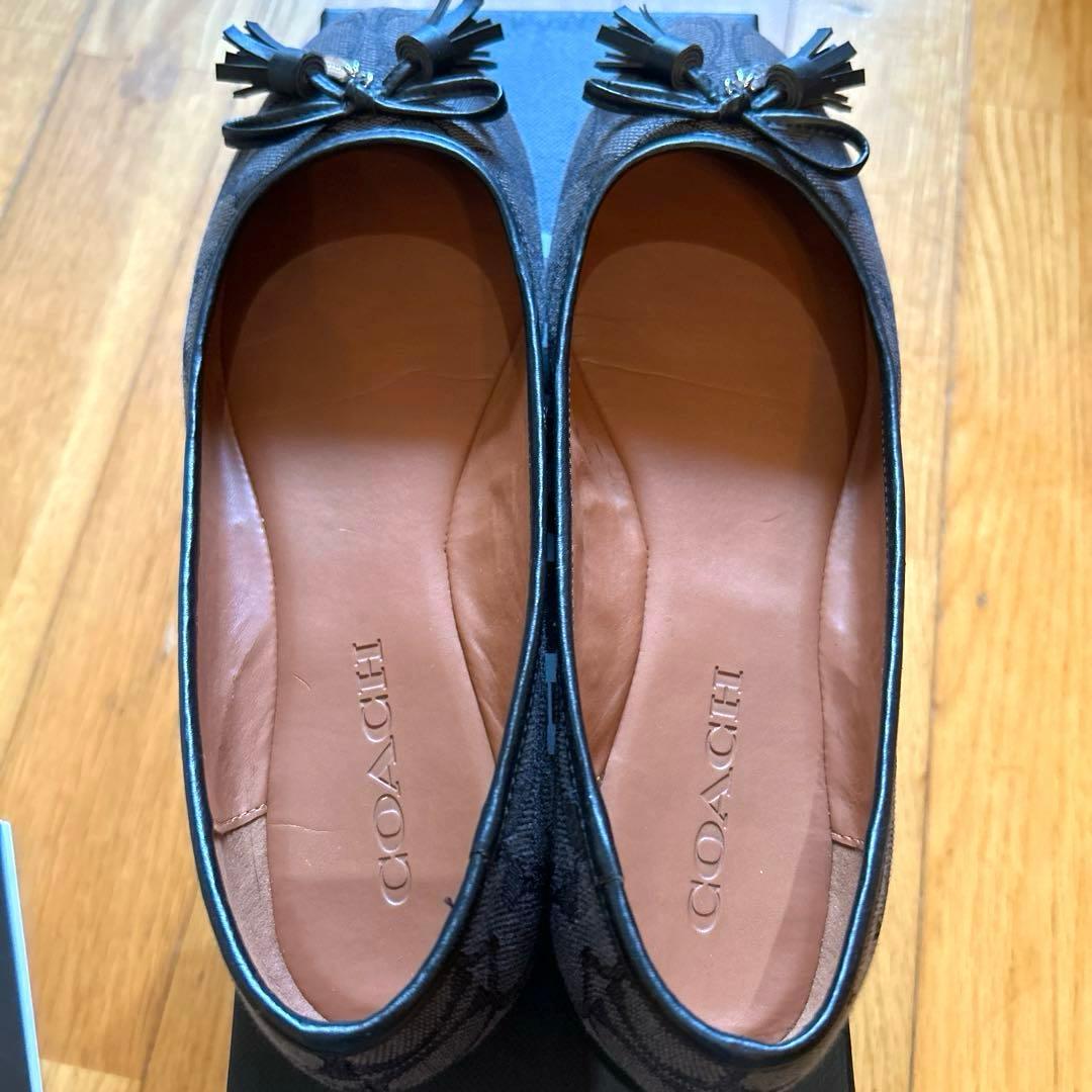 ゆりちんです。COACH フラットシューズ ブラック