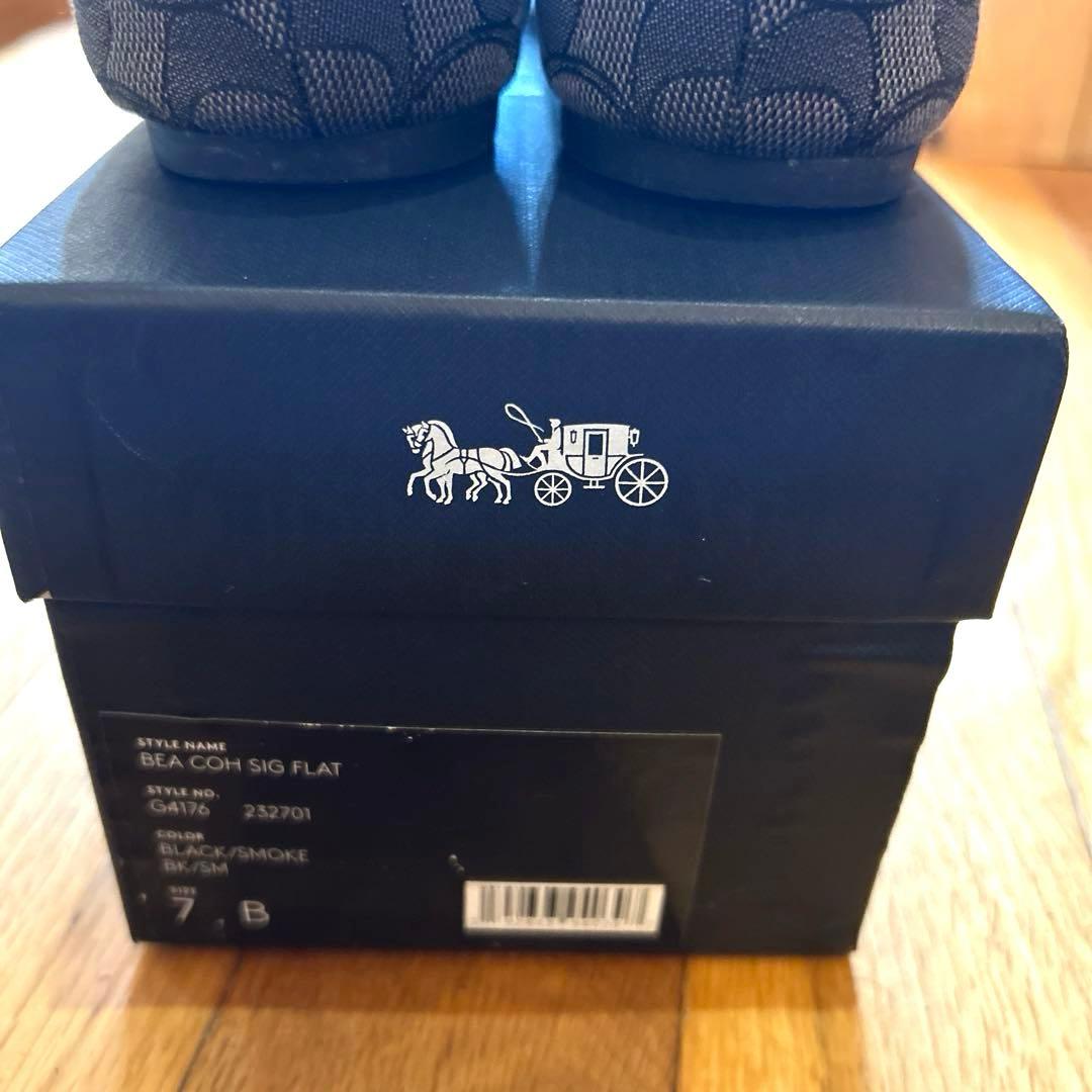 ゆりちんです。COACH フラットシューズ ブラック