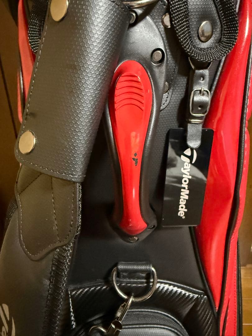 テーラーメイド オーステック ゴルフバッグ TJ083 ブラック×レッド