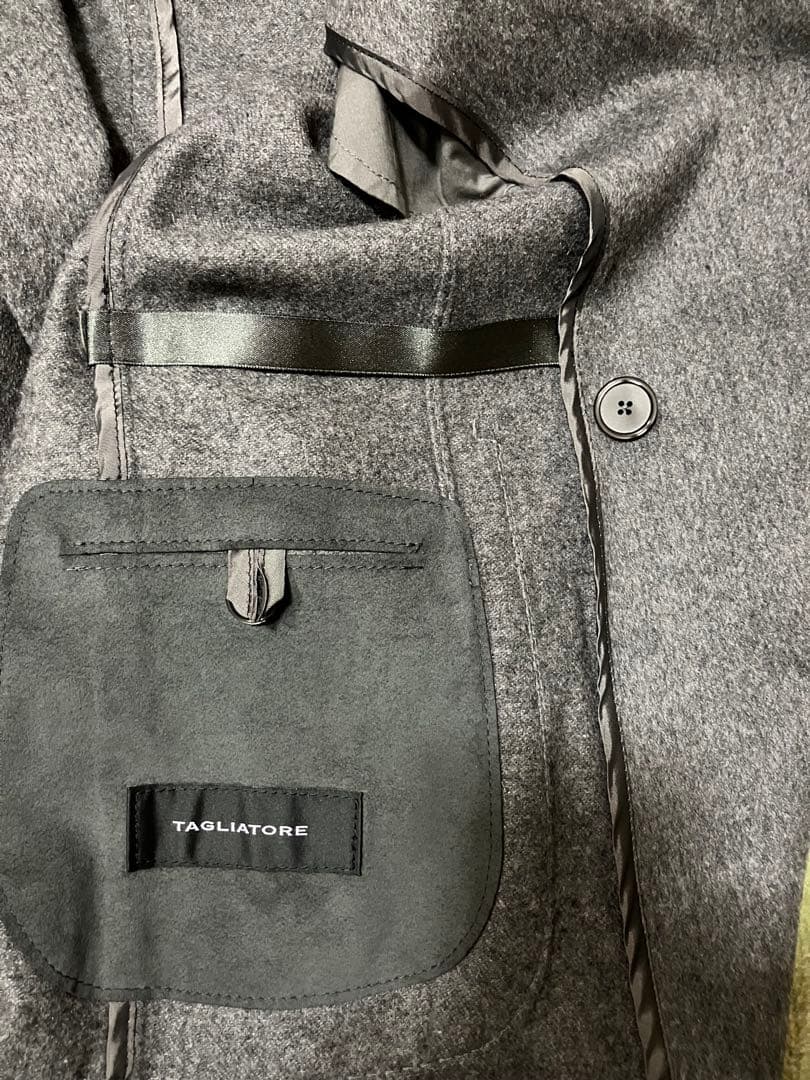 TAGLIATORE グレー ダブルブレスト テーラードジャケット