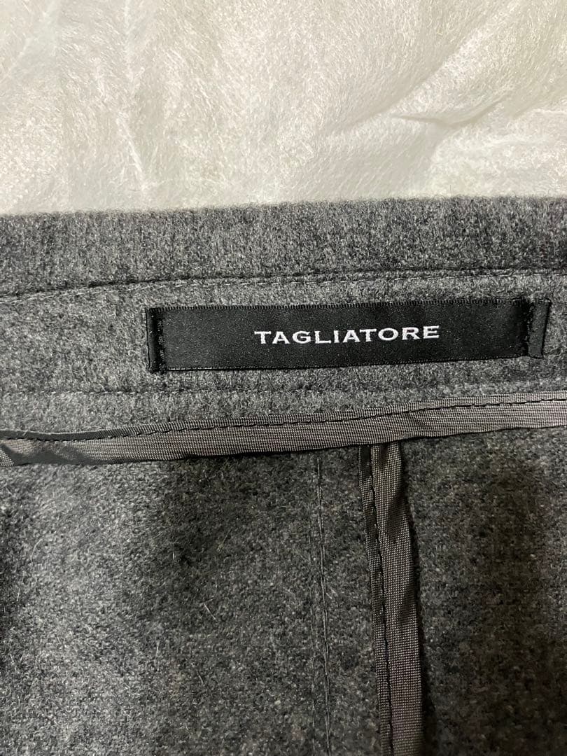 TAGLIATORE グレー ダブルブレスト テーラードジャケット