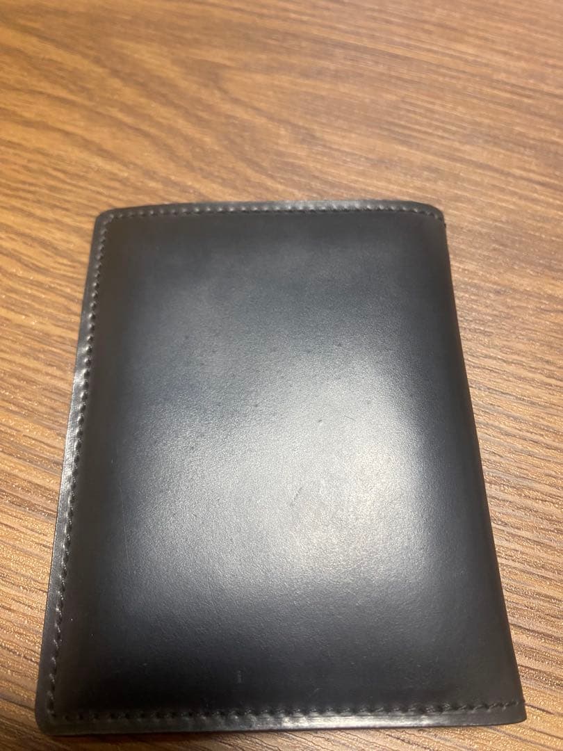 ココマイスター　純札入れ　オベロン　ブラック　シェルコードバン