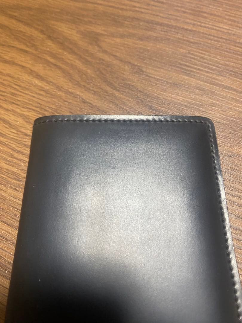 ココマイスター　純札入れ　オベロン　ブラック　シェルコードバン