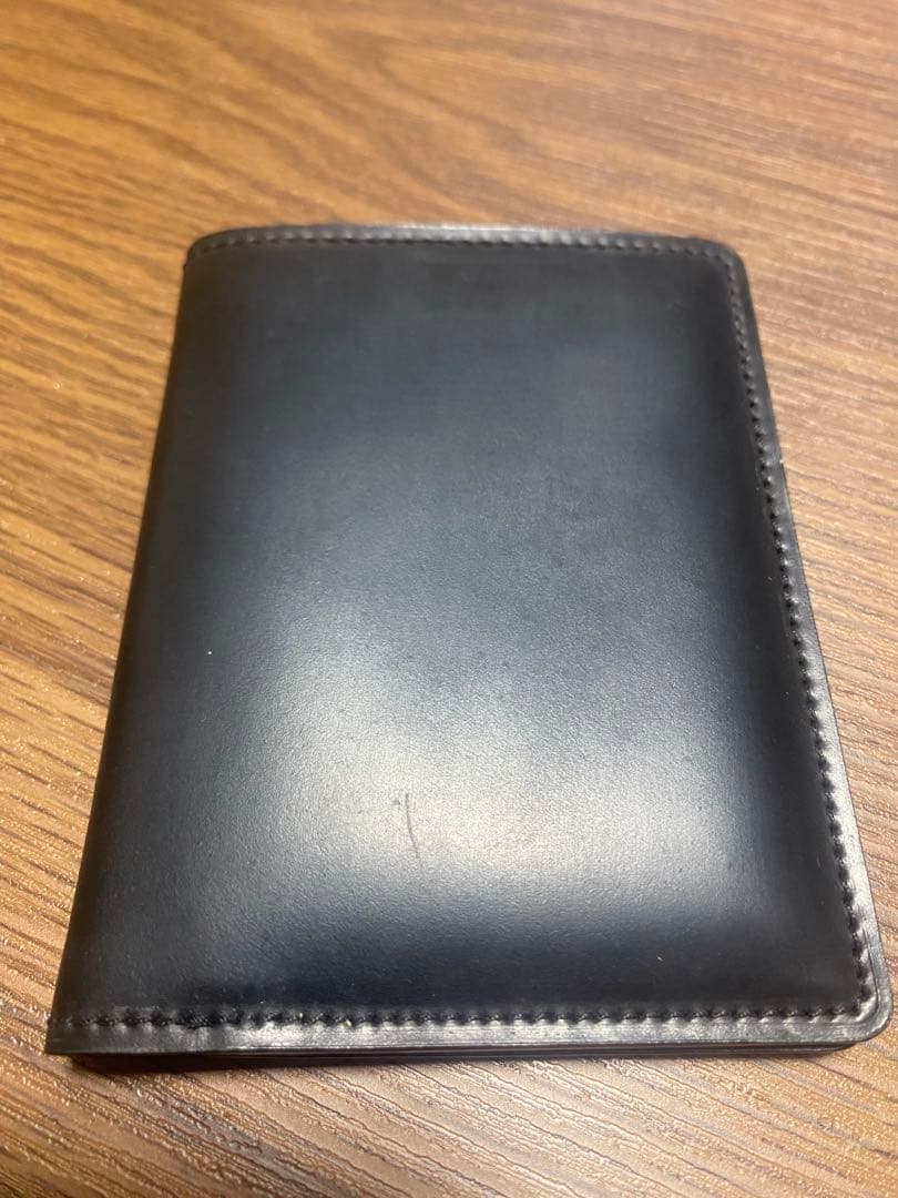 ココマイスター　純札入れ　オベロン　ブラック　シェルコードバン