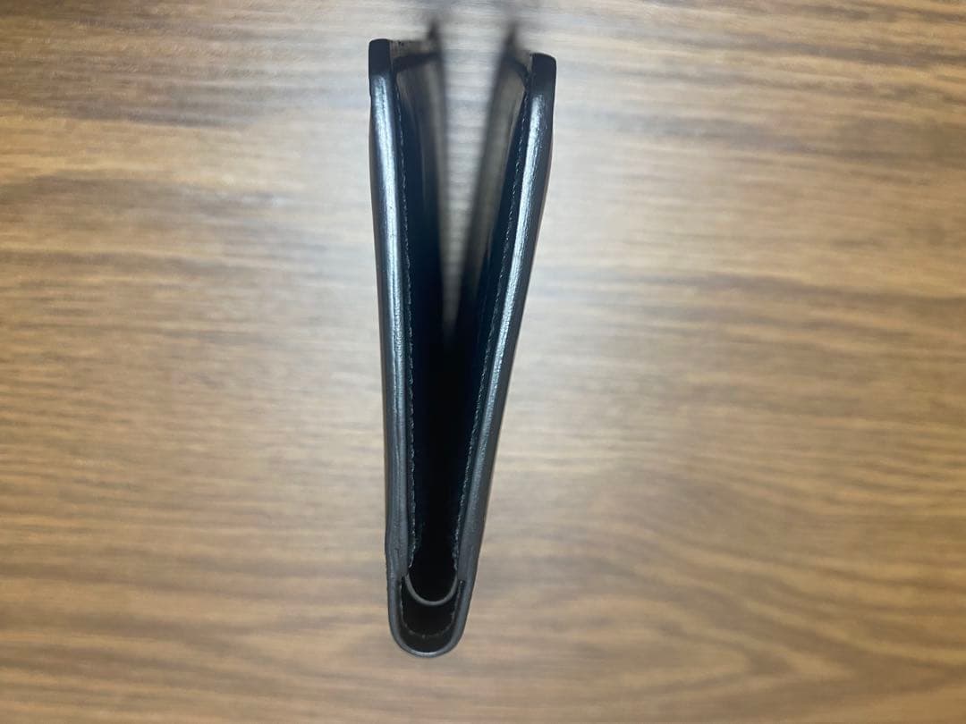 ココマイスター　純札入れ　オベロン　ブラック　シェルコードバン