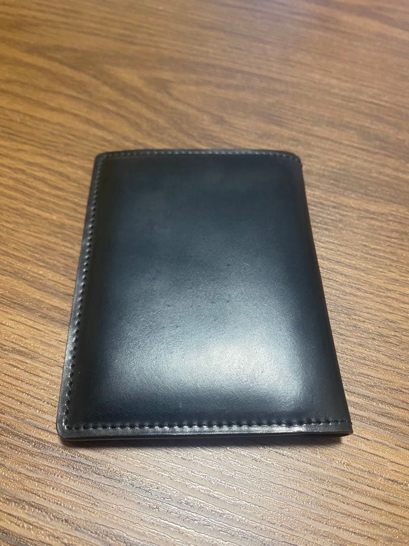 ココマイスター　純札入れ　オベロン　ブラック　シェルコードバン