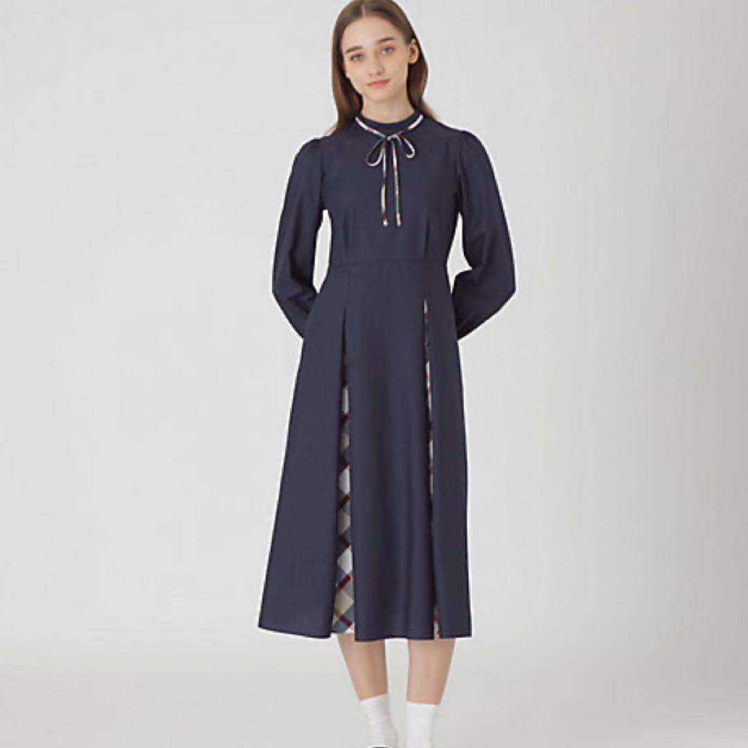 【新品未使用】【ブルーレーベルクレストブリッジ】マイクロスパンポプリンドレス