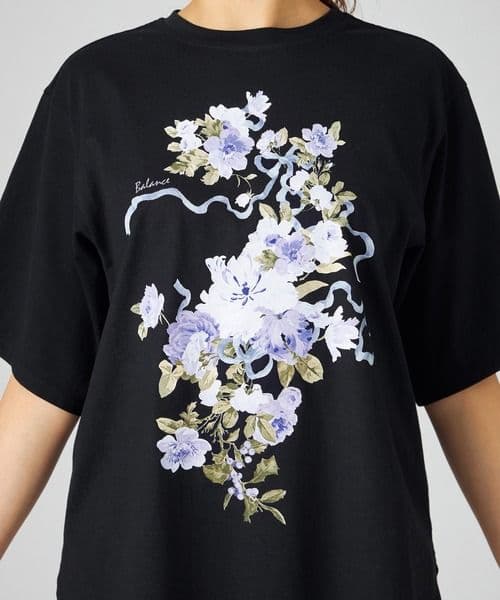 お値下げ　チャコット　オーバーTシャツ　花柄　ヨガ　バレエ　ジム