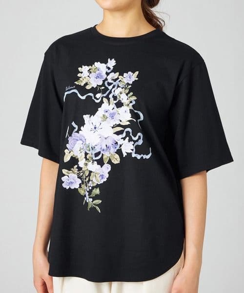 お値下げ　チャコット　オーバーTシャツ　花柄　ヨガ　バレエ　ジム