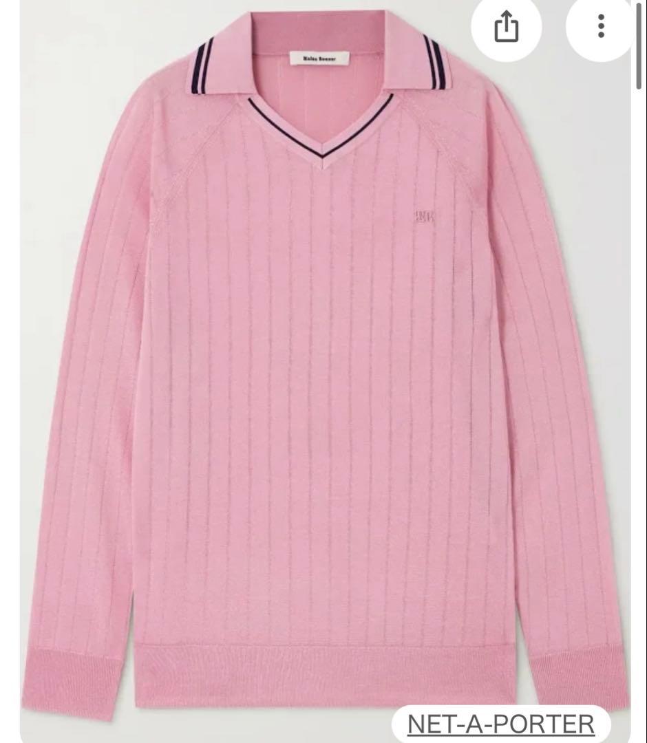 Wales Bonner ピンク ポロシャツ M