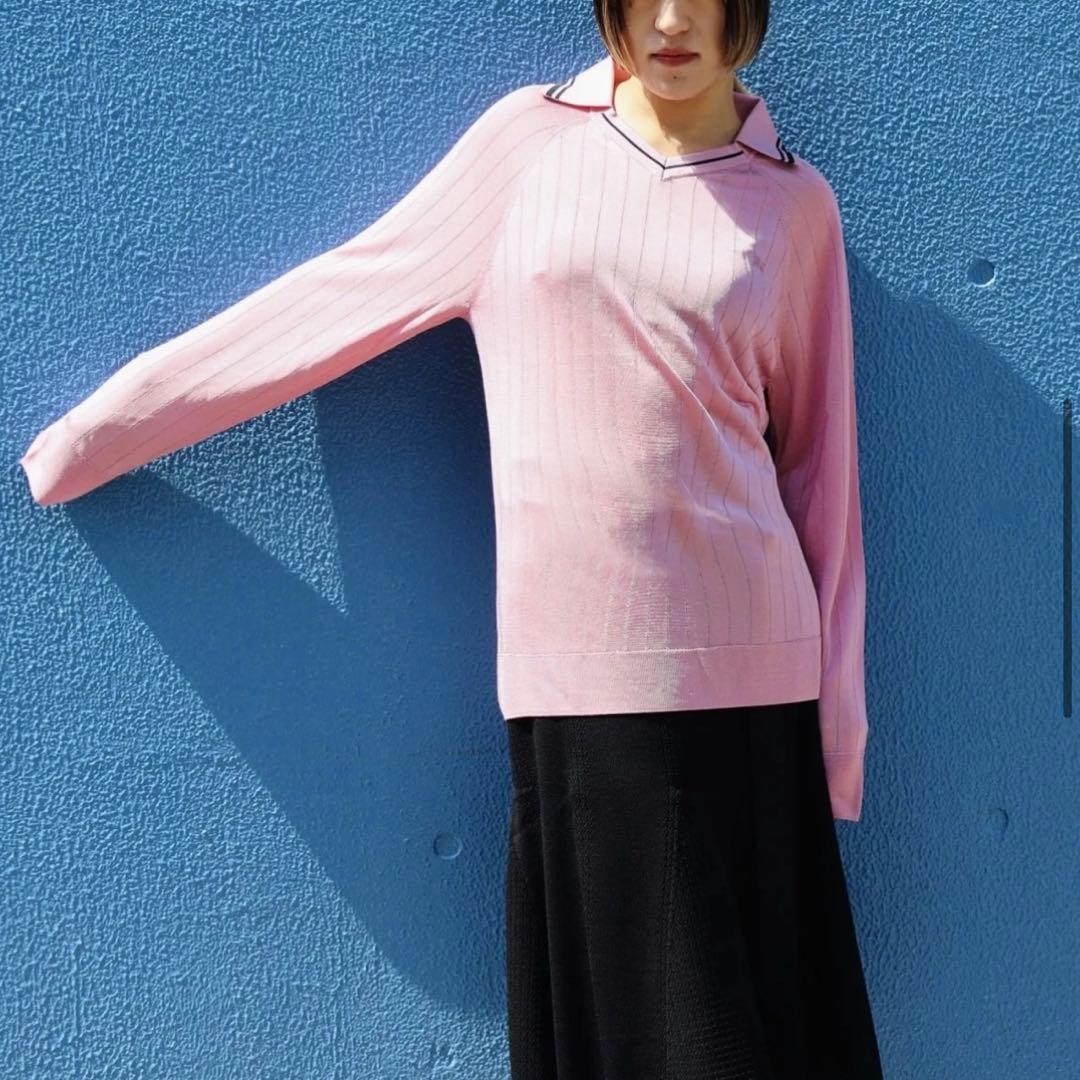 Wales Bonner ピンク ポロシャツ M