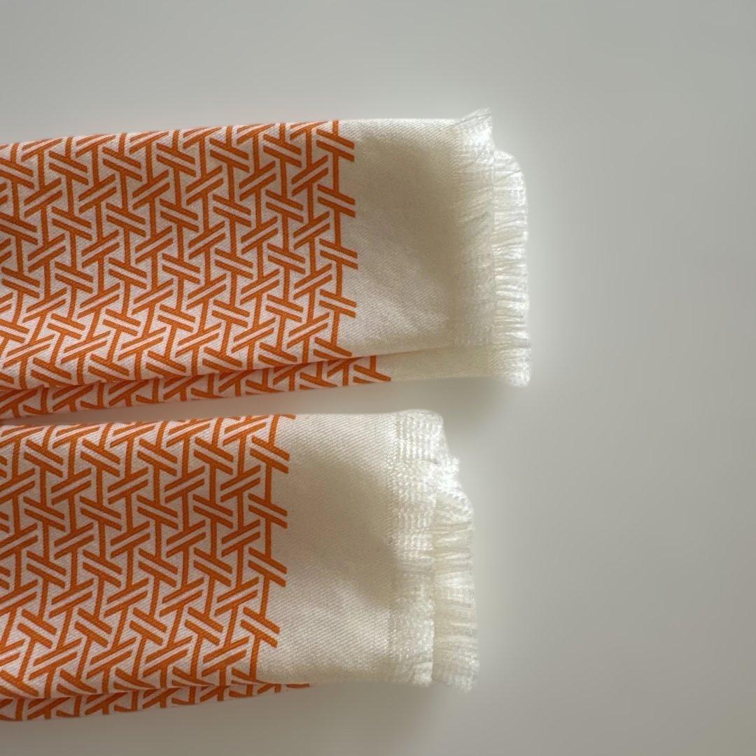 お値下げ❗️HERMES scarf tie スカーフ タイ ネクタイ 美品