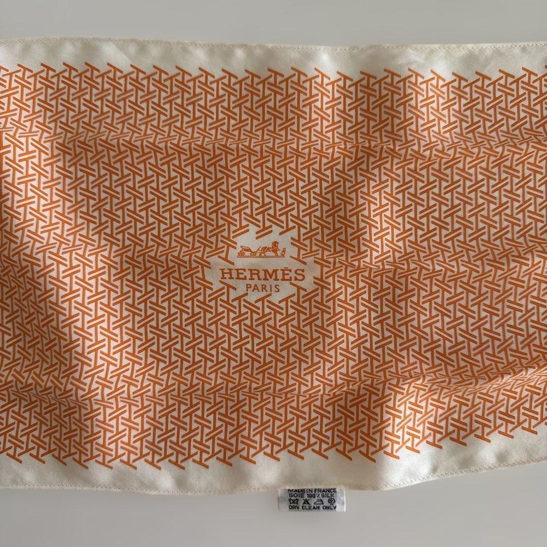 お値下げ❗️HERMES scarf tie スカーフ タイ ネクタイ 美品