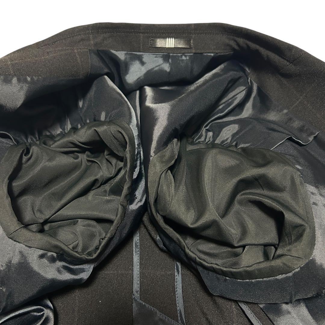 極美品【スーツセレクト】 メンズ 3ピース ペンチェック柄 ビジネススーツ 4S