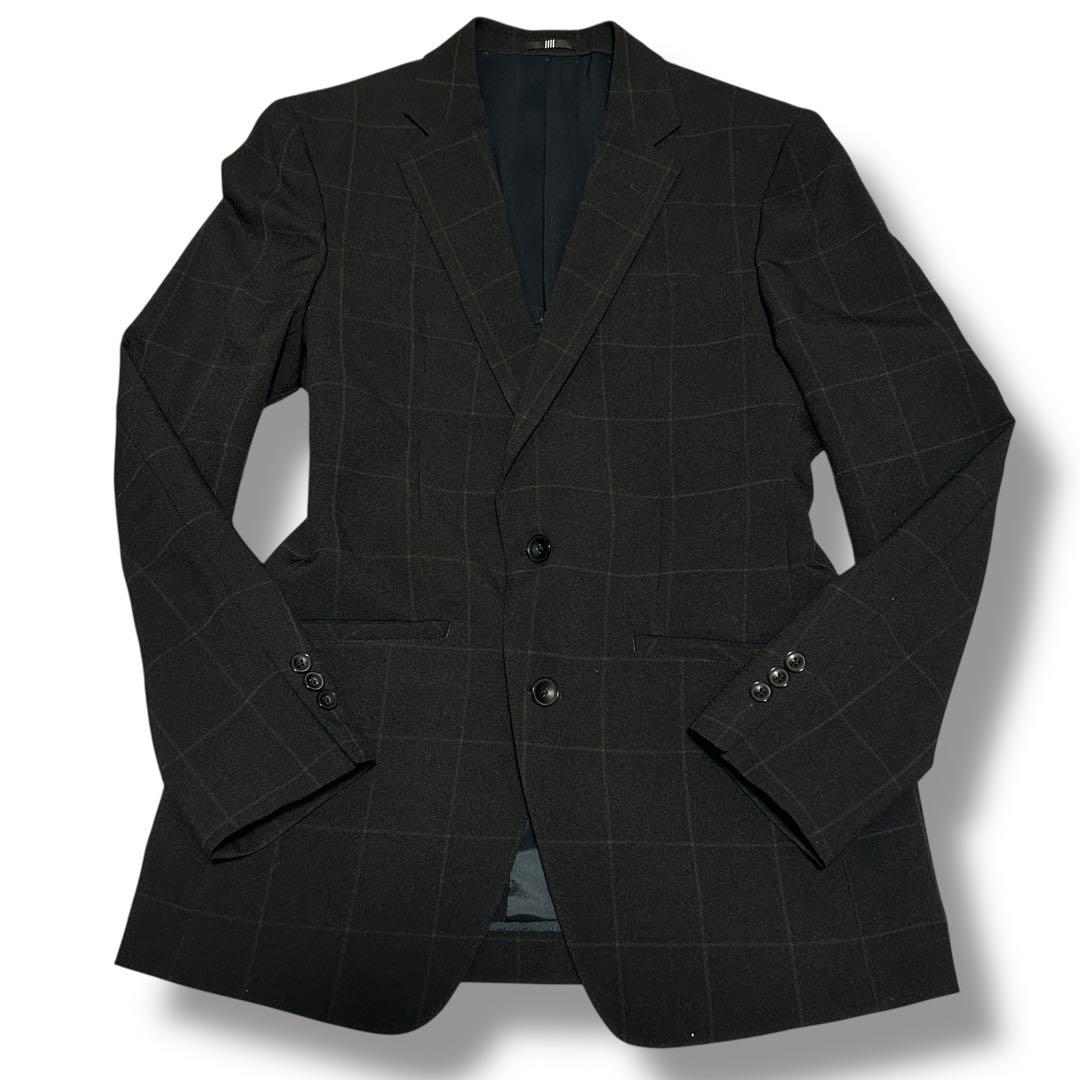 極美品【スーツセレクト】 メンズ 3ピース ペンチェック柄 ビジネススーツ 4S