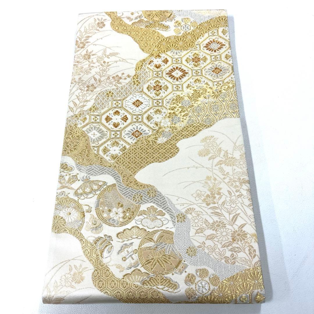 専用帯6008 ●高級 正絹 美保姿 全通 袋帯 宝尽くし 松竹梅