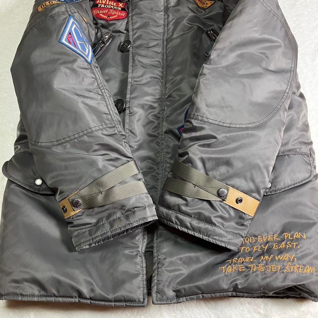 【お達様】2XL未使用級✨AVIREX完売✨N-3BフライトJK ラクーンファー