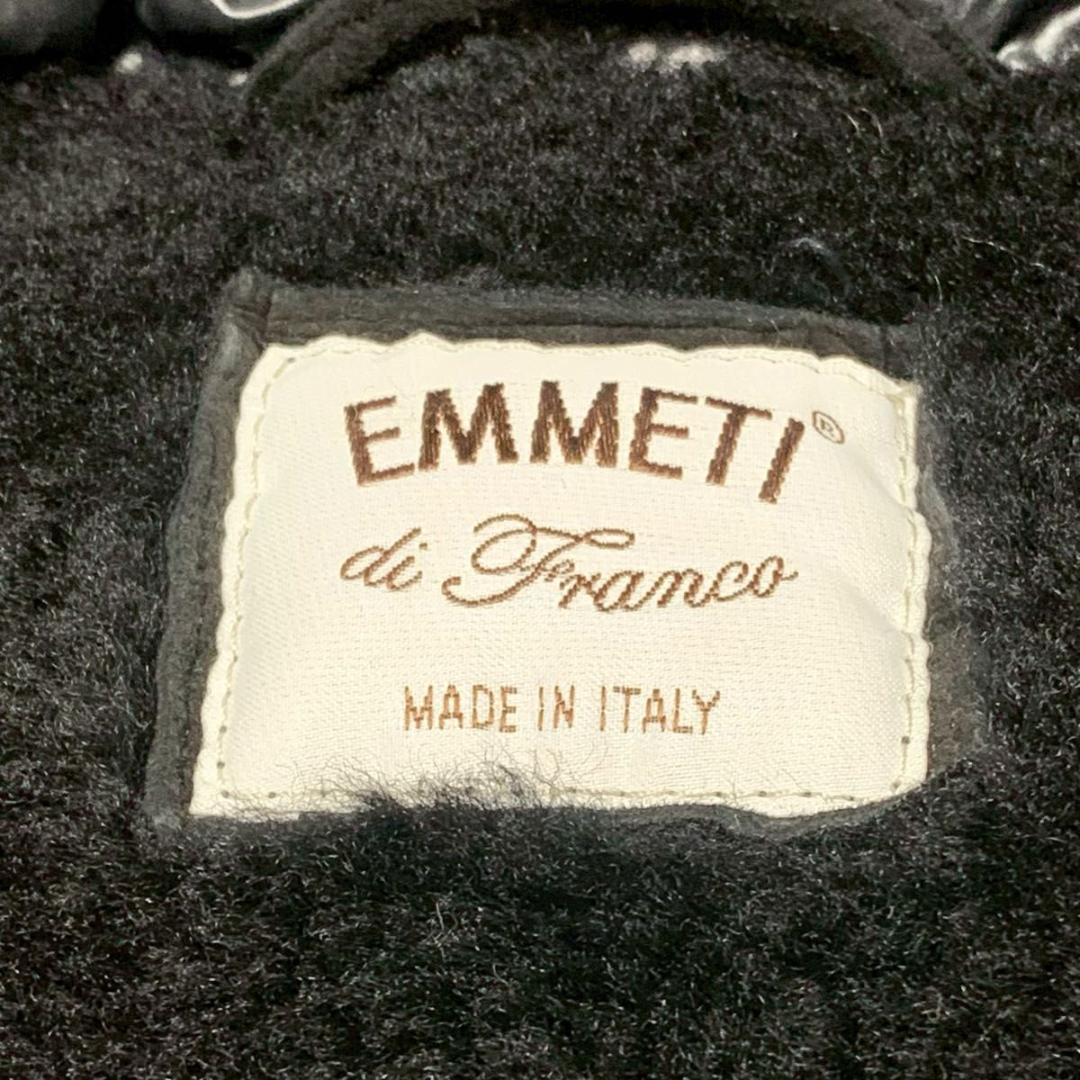 美品 XLサイズ エンメティ ダウンベスト ムートン 切り替え ブラック 黒