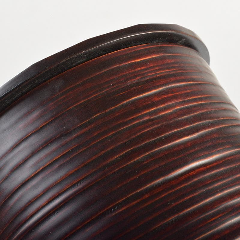 茶道具　田中勝重作　根来塗　へぎ目曲輪　金輪寺　茶器　共箱　V　6618