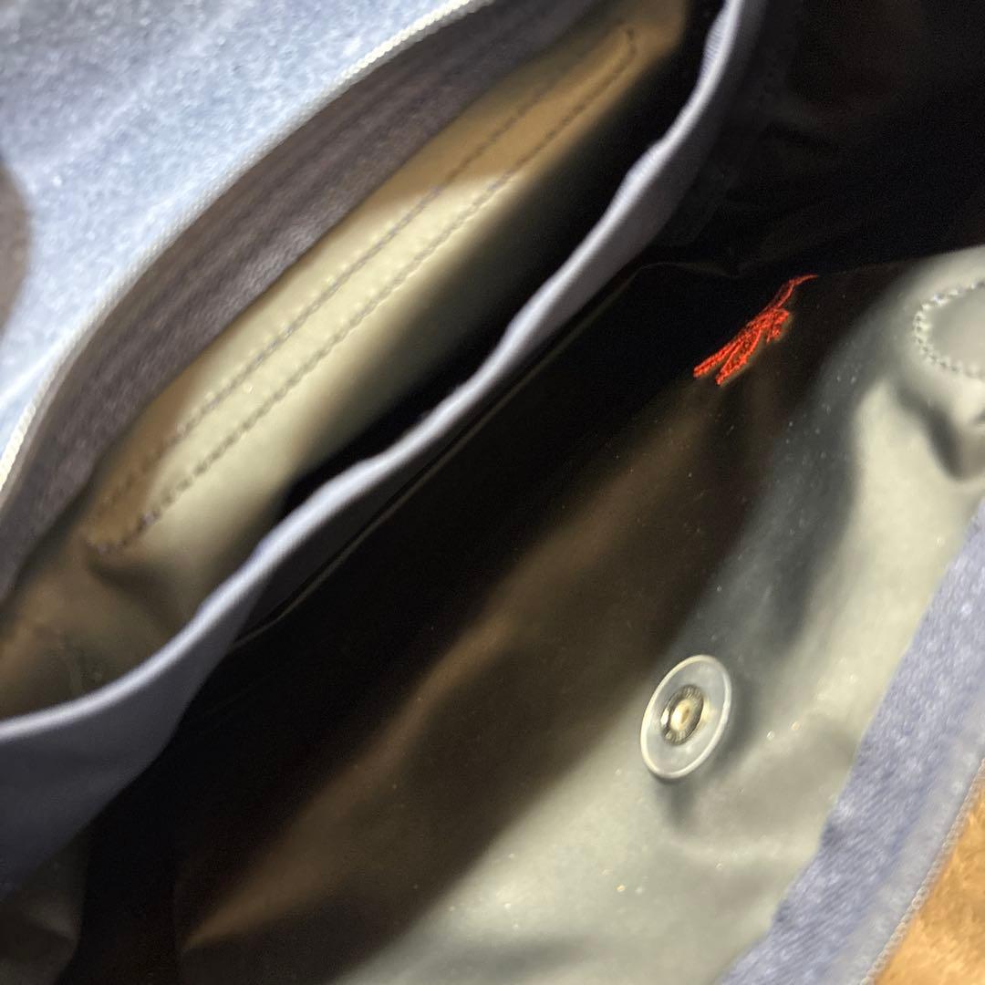 Longchamp トートバッグ ネイビー　M ルプリアージュ