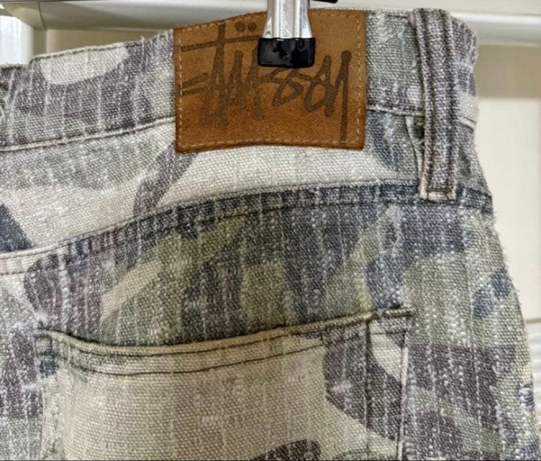 パンツ STUSSY BIG OL' JEAN CAMO CANVAS 34inch