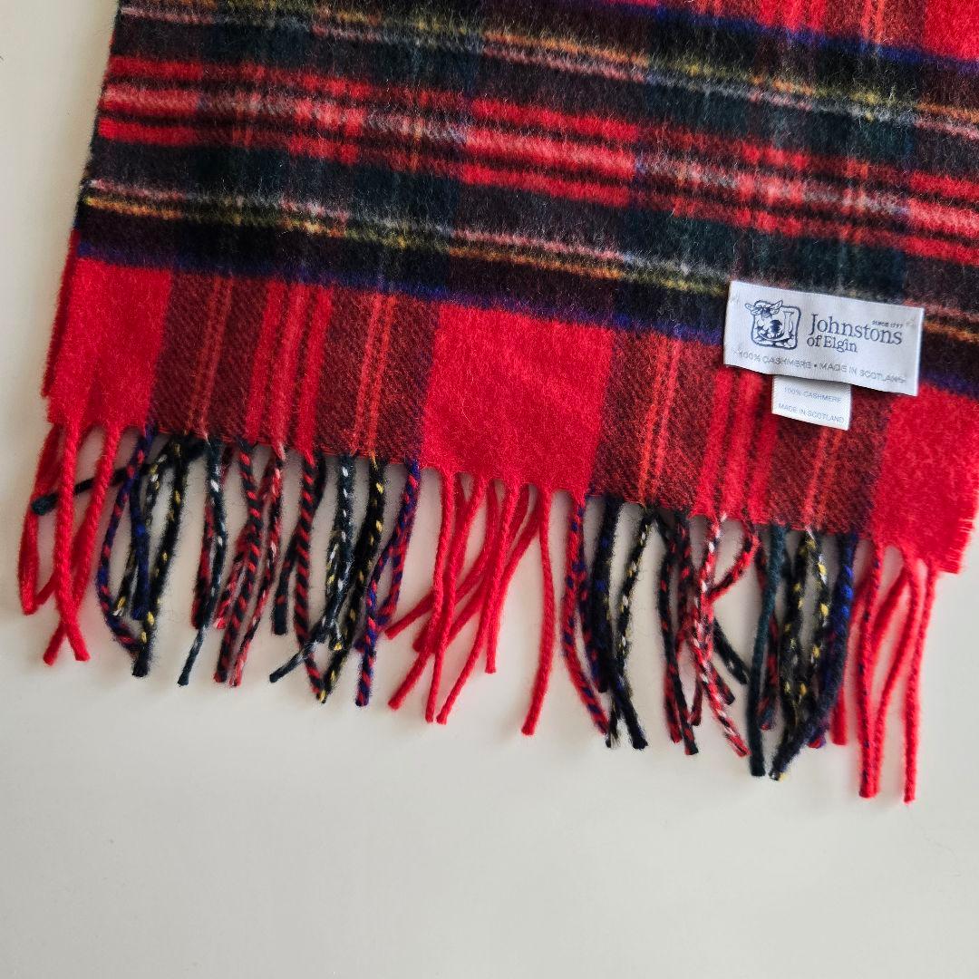 Johnstons of Elgin 100% カシミヤ マフラー