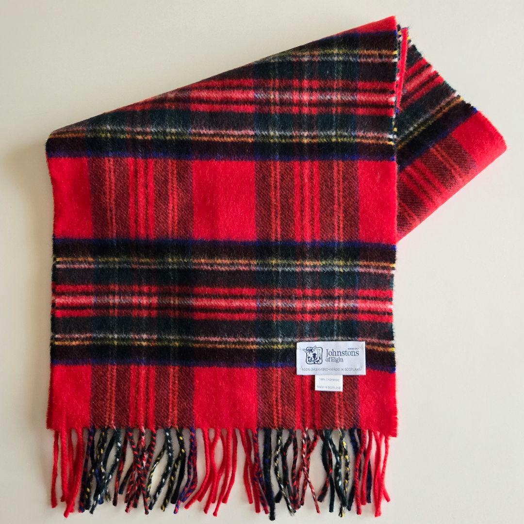 Johnstons of Elgin 100% カシミヤ マフラー