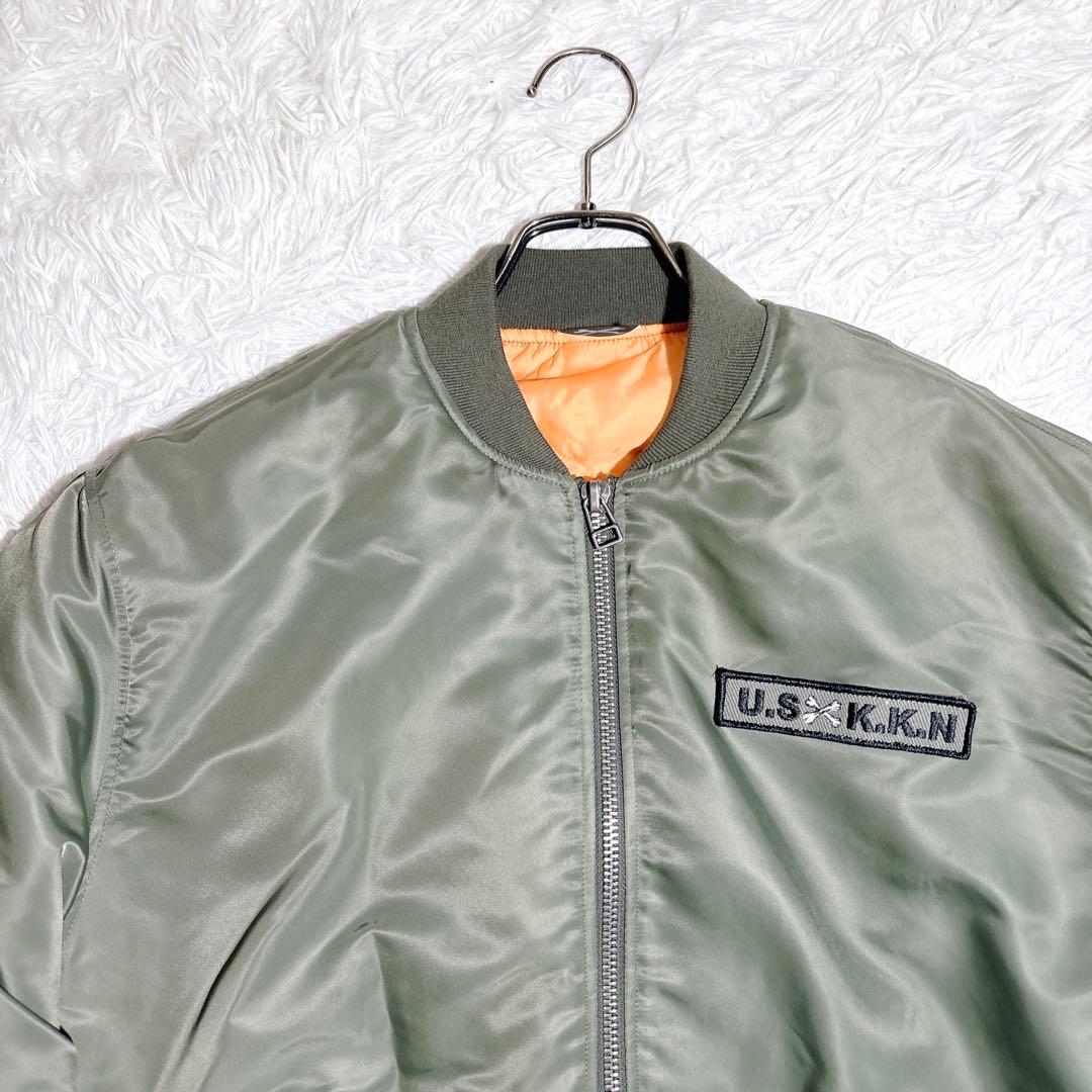 美品 PAL パル MA1 ミリタリー ジャケット カーキ 大きいサイズ