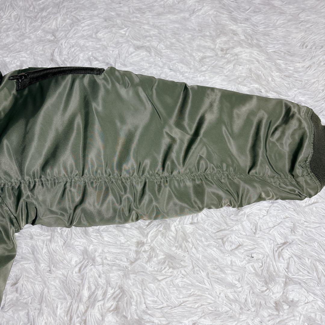 美品 PAL パル MA1 ミリタリー ジャケット カーキ 大きいサイズ