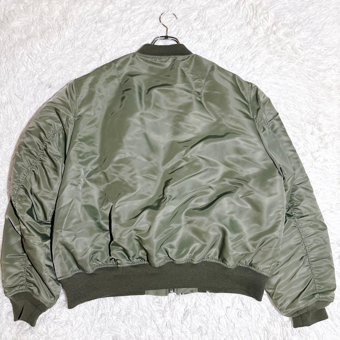 美品 PAL パル MA1 ミリタリー ジャケット カーキ 大きいサイズ