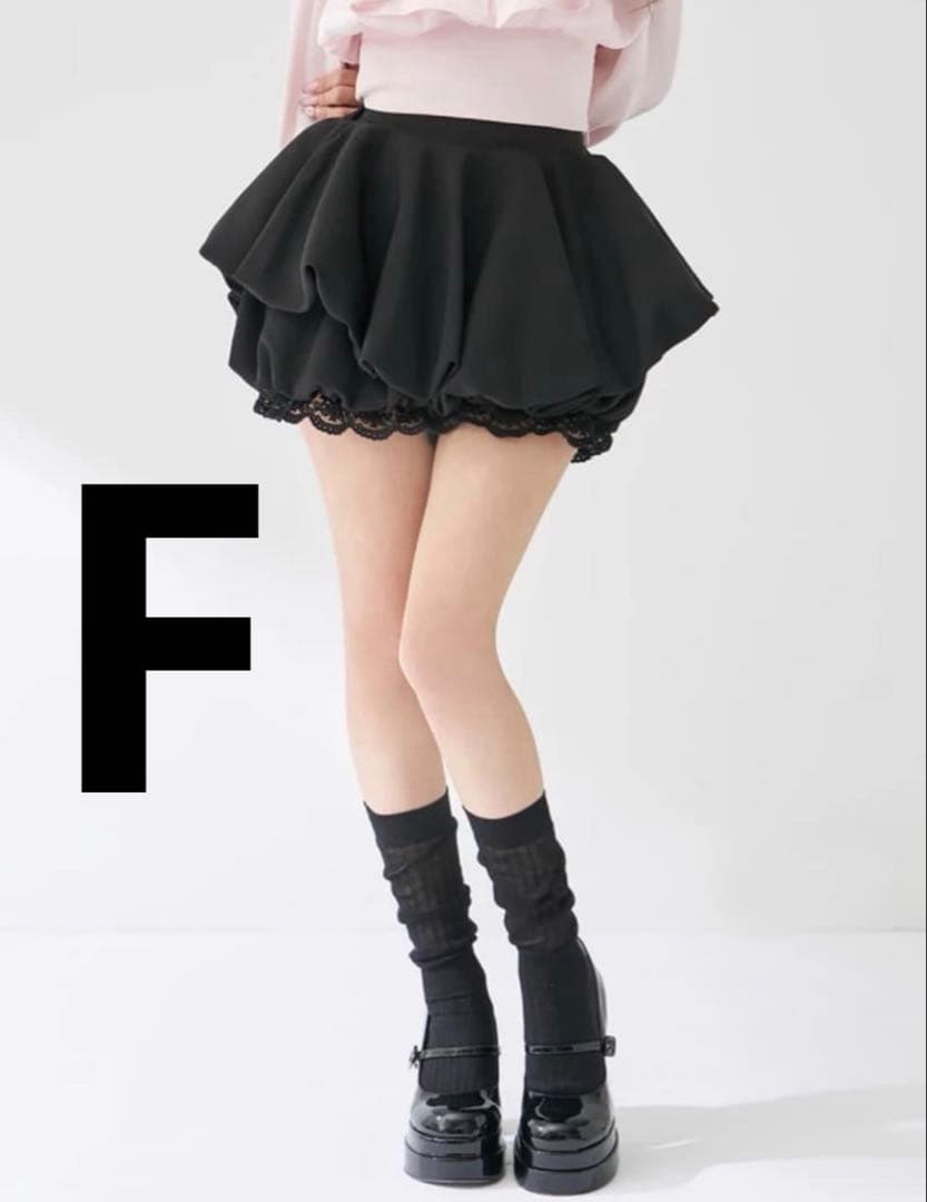 Darich ボリュームバルーンミニスカート BLK F