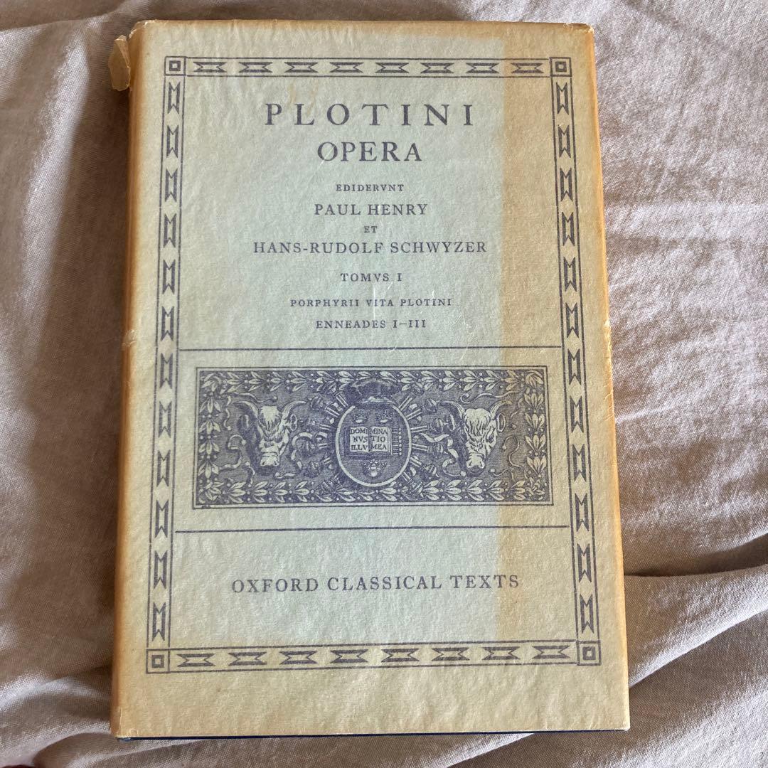 洋書 Plotini Opera (Oxford Classical Texts)