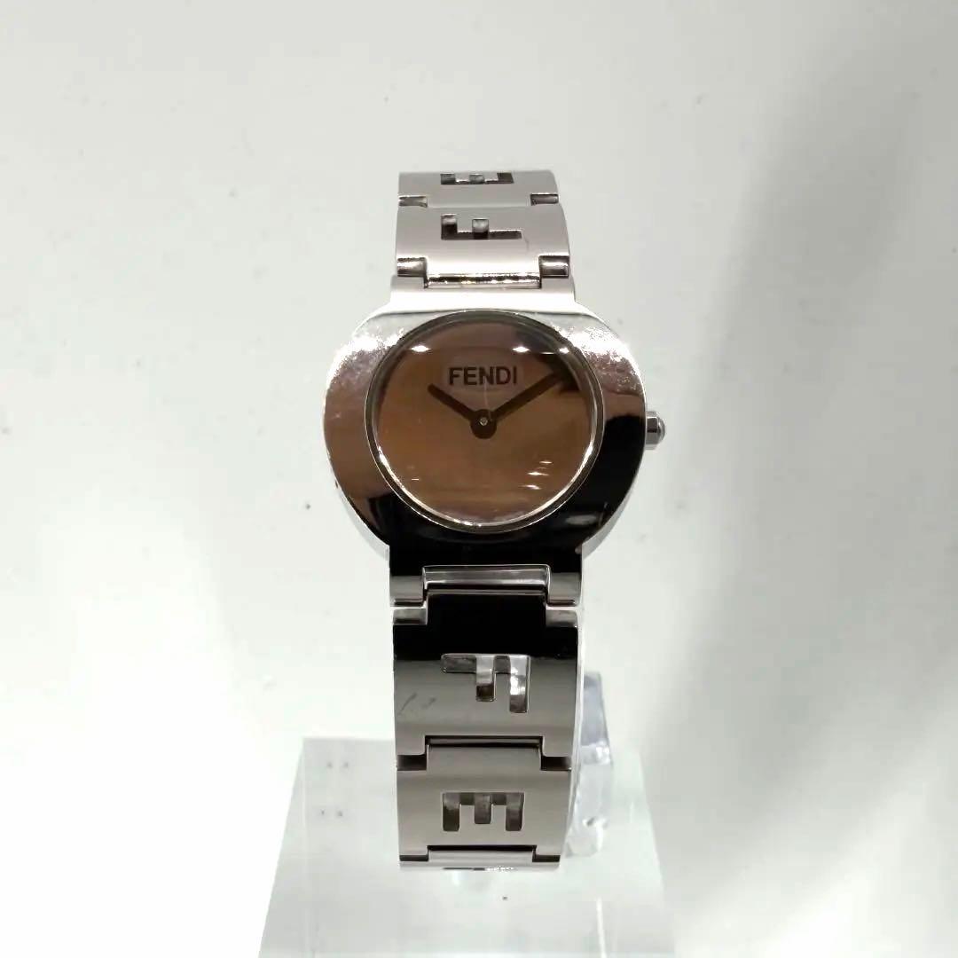 稼働/純正ベルト✨フェンディ 腕時計 3050L ミラー文字盤 QZ レディース
