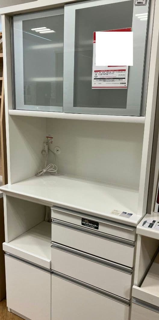 【使用1年程度】キッチンボード（ 幅89 × 49 × 199 ）