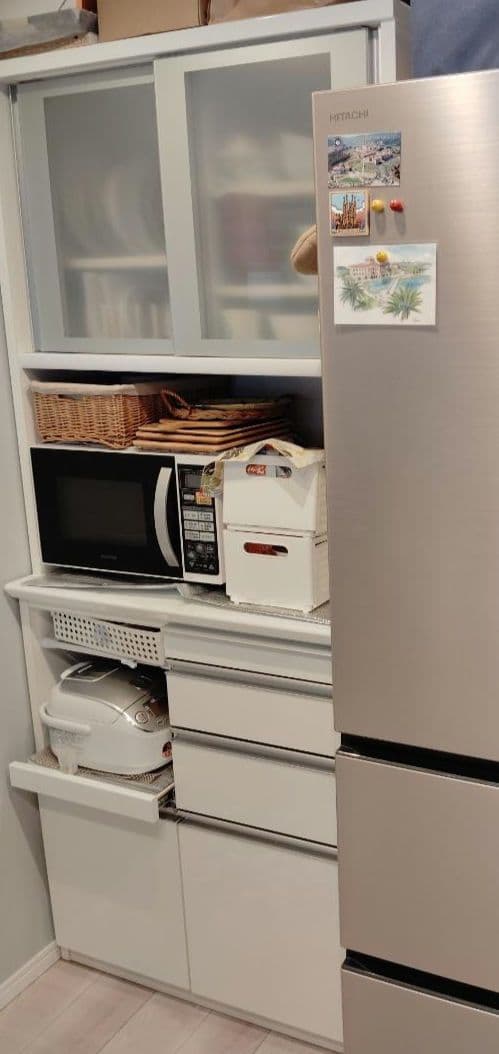 【使用1年程度】キッチンボード（ 幅89 × 49 × 199 ）