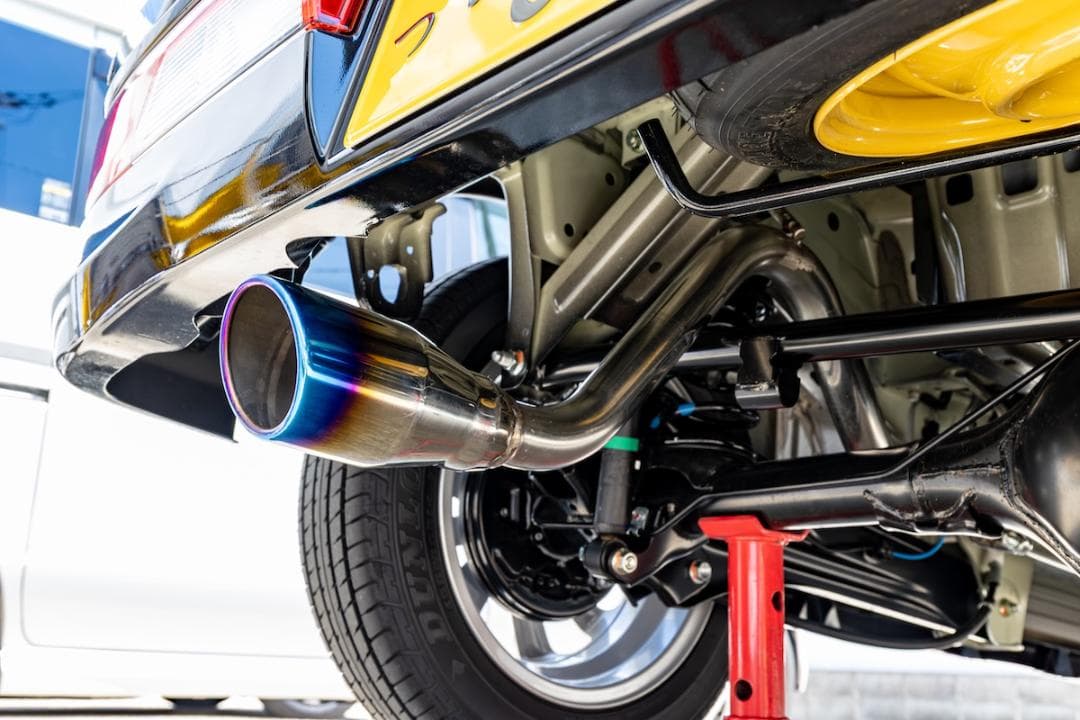 エブリィ ワゴン マフラー DA17W ターボ 1本出し ステンレス ブルー