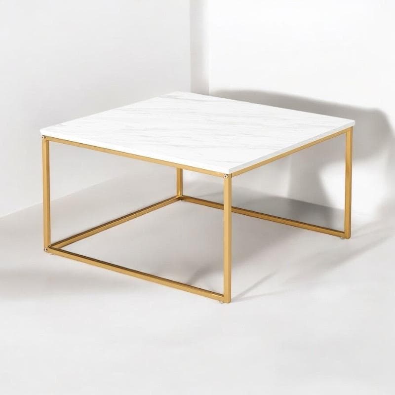 momo　ネストテーブル　大理石調の天板　ゴールドのフレーム
