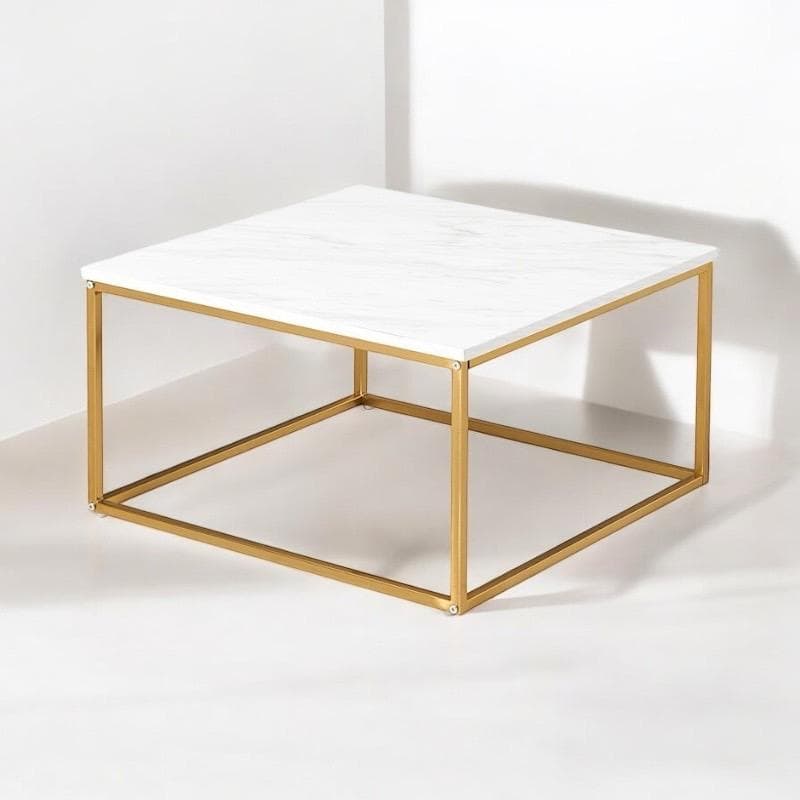 momo　ネストテーブル　大理石調の天板　ゴールドのフレーム
