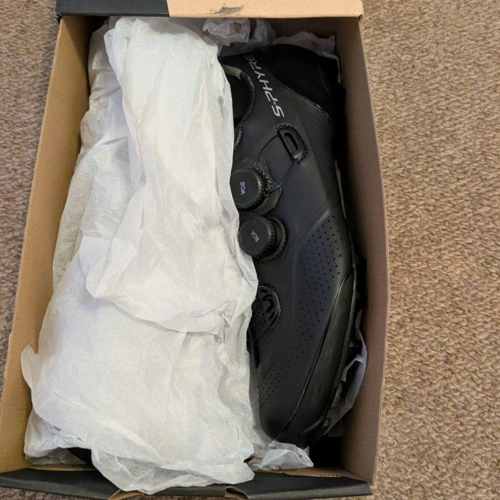シマノS-PHYRE XC9クロスカントリーシューズ 黒 収納袋付き29.2cm