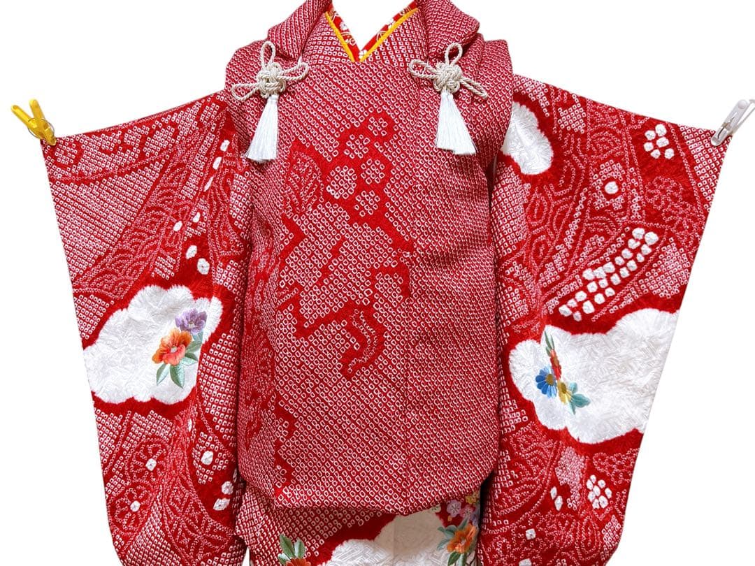 豪華逸品♡総絞りフルセット♡七五三　3歳　女の子　正絹　刺繍