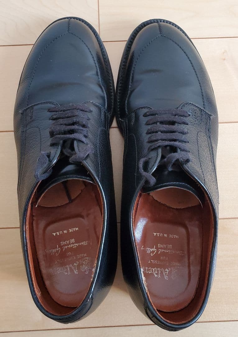 【別注】BEAMS×ALDENスコッチ & コードバン Vチップ7.5 黒