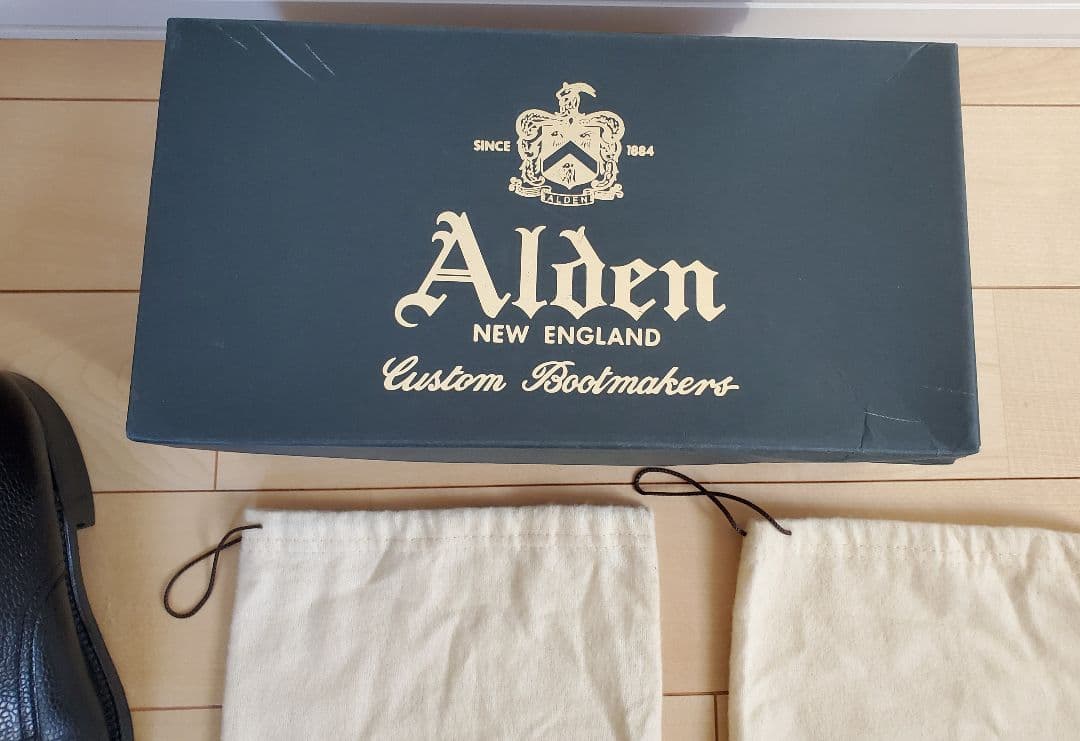 【別注】BEAMS×ALDENスコッチ & コードバン Vチップ7.5 黒