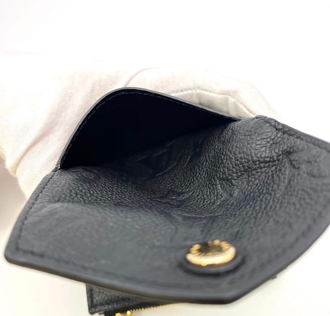 ア*ん様 IC ルイヴィトン アンプラント ポルトフォイユ ゾエ ノワール 黒