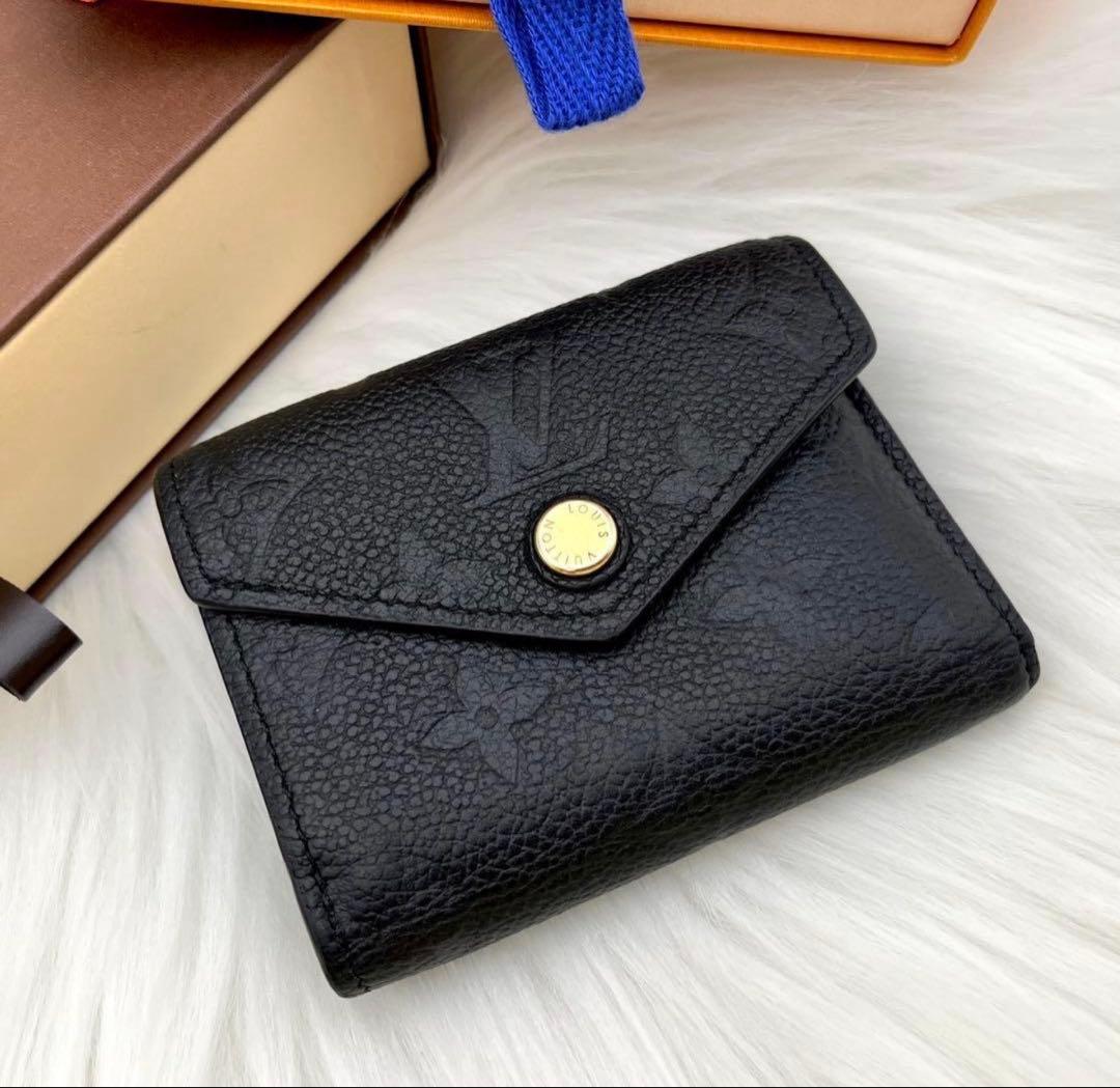 ア*ん様 IC ルイヴィトン アンプラント ポルトフォイユ ゾエ ノワール 黒