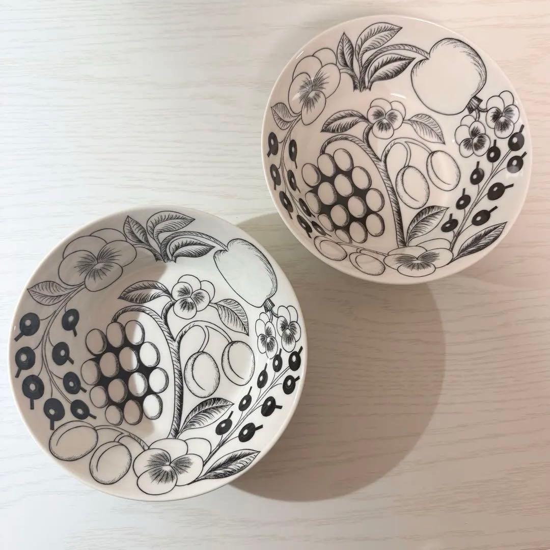 ARABIA ブラック　パラティッシ ボウル 17cm 2枚 アラビア