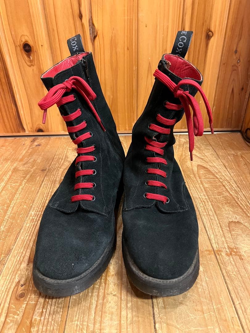 1％13 INSIDE ZIP UP BOOTS UK10 イングランド製