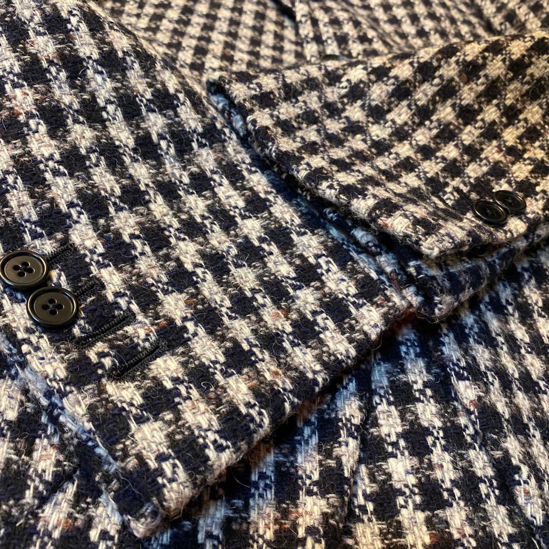希少gi Capri napoliジカプリ　チェックツイードテーラードジャケット
