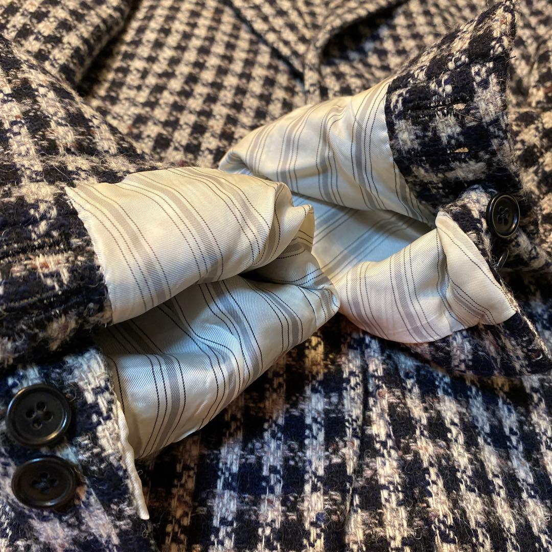 希少gi Capri napoliジカプリ　チェックツイードテーラードジャケット