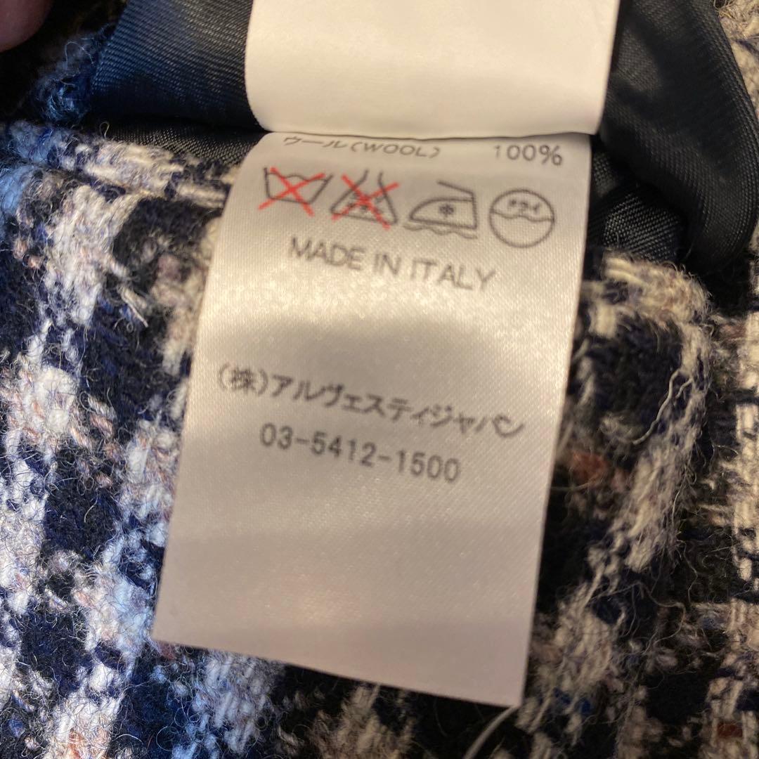 希少gi Capri napoliジカプリ　チェックツイードテーラードジャケット