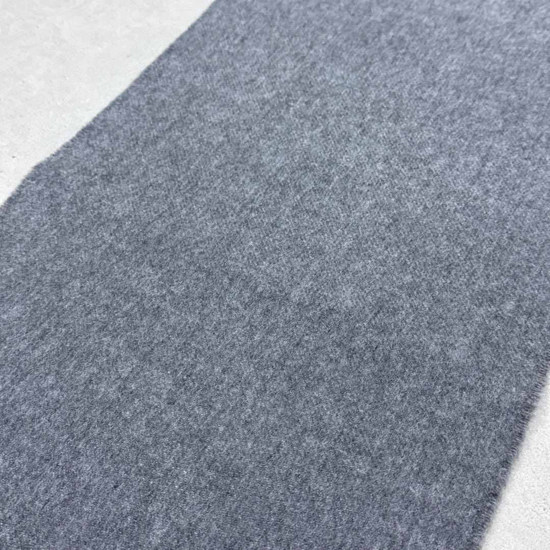 新品 ジョンストンズ カシミヤストール マフラー グラナイトグレー